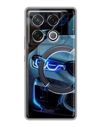 Чехол для Infinix GT 20 Pro с картинкой «Взгляд BMW с синими фарами» Чехол для Infinix GT 20 Pro с картинкой «Взгляд BMW с синими фарами»