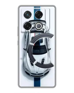 Чехол для Infinix GT 20 Pro с картинкой «Вид сверху — BMW M» Чехол для Infinix GT 20 Pro с картинкой «Вид сверху — BMW M»