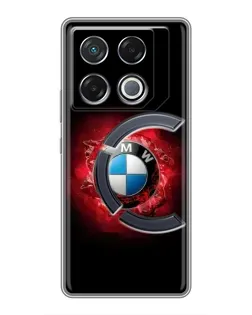 Чехол для Infinix GT 20 Pro с картинкой «Логотип BMW — вспышка»