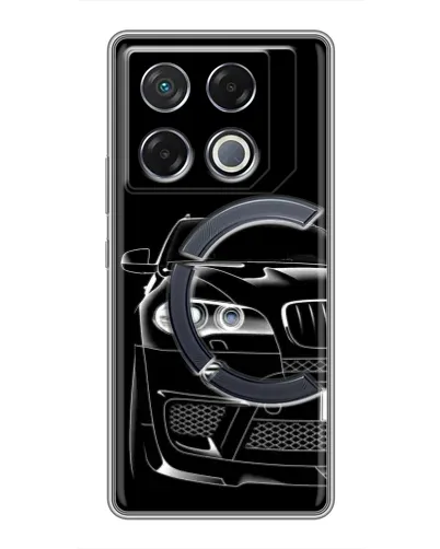 Чехол для Infinix GT 20 Pro с картинкой «Темный силуэт BMW» Чехол для Infinix GT 20 Pro с картинкой «Темный силуэт BMW»