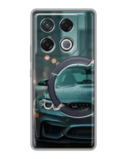 Чехол для Infinix GT 20 Pro с картинкой «BMW в огнях города»