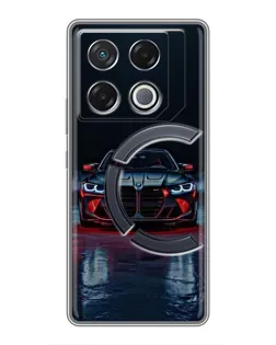 Чехол для Infinix GT 20 Pro с картинкой «BMW на мокрой дороге»