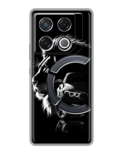 Чехол для Infinix GT 20 Pro с картинкой «BMW и лев»