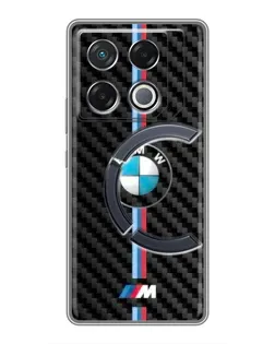 Чехол для Infinix GT 20 Pro с картинкой «Эмблема BMW и карбон»