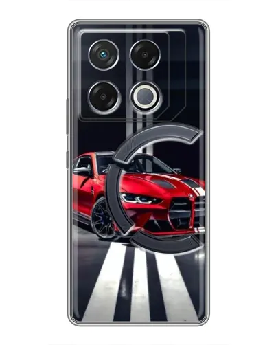Чехол для Infinix GT 20 Pro с картинкой «Красная BMW на дороге» Чехол для Infinix GT 20 Pro с картинкой «Красная BMW на дороге»