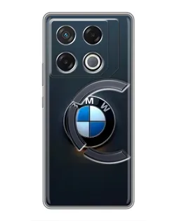 Чехол для Infinix GT 20 Pro с картинкой «Логотип BMW — минимализм»
