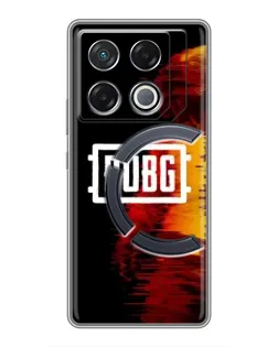 Чехол для Infinix GT 20 Pro с картинкой «Яркий логотип PUBG»