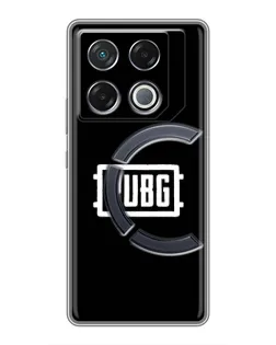 Чехол для Infinix GT 20 Pro с картинкой «Лого BMW — металлический блеск»