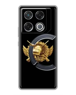 Чехол для Infinix GT 20 Pro с картинкой «PUBG — оранжевый градиент»