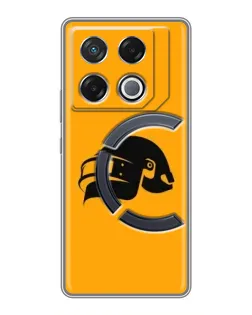 Чехол для Infinix GT 20 Pro с картинкой «PUBG — золотой шлем»