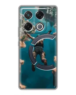 Чехол для Infinix GT 20 Pro с картинкой «PUBG — свободное падение»