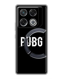 Чехол для Infinix GT 20 Pro с картинкой «PUBG — белый логотип»
