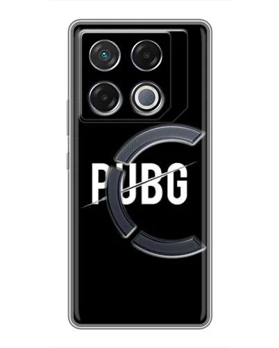 Чехол для Infinix GT 20 Pro с картинкой «PUBG — белый логотип» Чехол для Infinix GT 20 Pro с картинкой «PUBG — белый логотип»