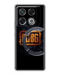 Чехол для Infinix GT 20 Pro с картинкой «PUBG — золотой логотип»
