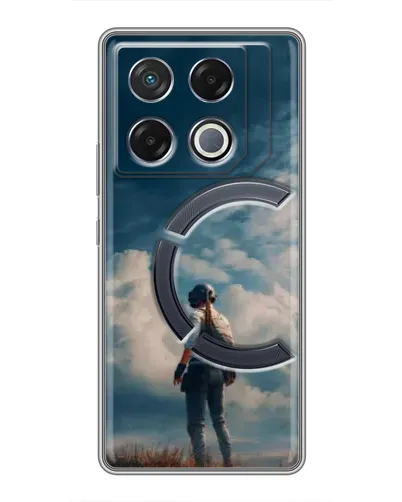 Чехол для Infinix GT 20 Pro с картинкой «Герой PUBG на скале» Чехол для Infinix GT 20 Pro с картинкой «Герой PUBG на скале»