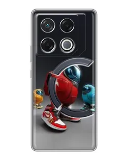 Чохол для Infinix GT 20 Pro з картинкою «Among Us — 3D стиль» Чохол для Infinix GT 20 Pro з картинкою «Among Us — 3D стиль»