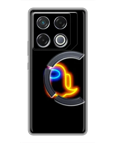 Чехол для Infinix GT 20 Pro с картинкой «Among Us неоновое сияние»