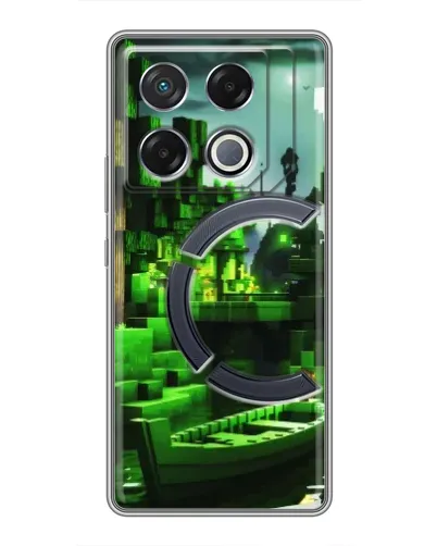 Чехол для Infinix GT 20 Pro с картинкой «Minecraft лесной пейзаж» Чехол для Infinix GT 20 Pro с картинкой «Minecraft лесной пейзаж»