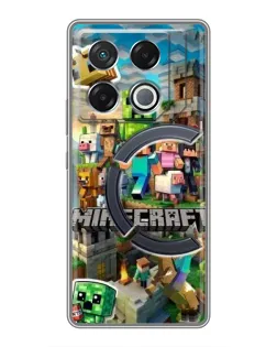 Чехол для Infinix GT 20 Pro с картинкой «Замок Minecraft»