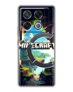 Чехол для Infinix GT 20 Pro с картинкой «Пещера Майнкрафт»