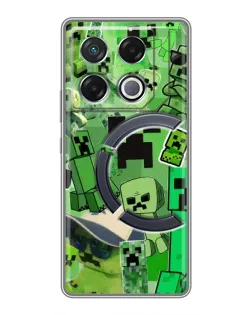 Чехол для Infinix GT 20 Pro с картинкой «Криперы Minecraft»