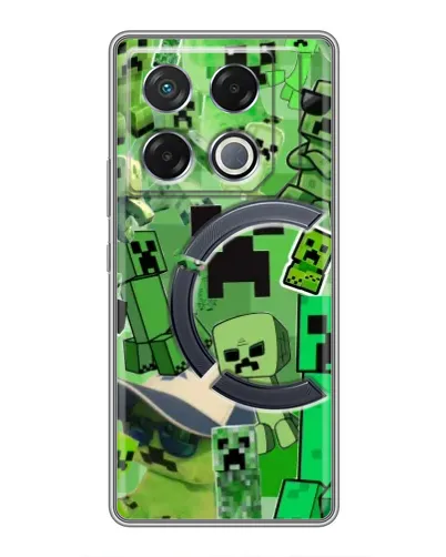Чехол для Infinix GT 20 Pro с картинкой «Криперы Minecraft» Чехол для Infinix GT 20 Pro с картинкой «Криперы Minecraft»