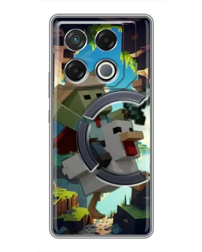 Чехол для Infinix GT 20 Pro с картинкой «Стив и гусь» Чехол для Infinix GT 20 Pro с картинкой «Стив и гусь»