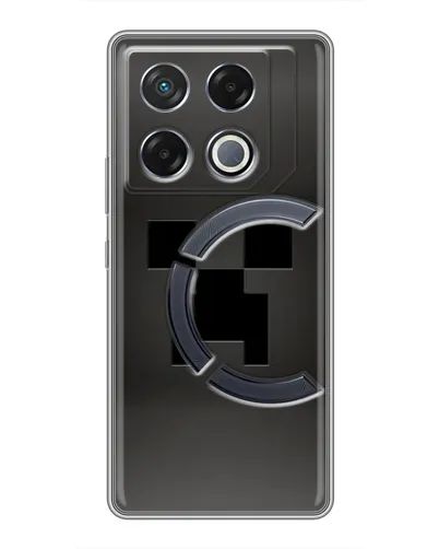 Чехол для Infinix GT 20 Pro с картинкой «Черный крипер градиент» Чехол для Infinix GT 20 Pro с картинкой «Черный крипер градиент»