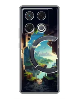 Чехол для Infinix GT 20 Pro с картинкой «Вид из пещеры»