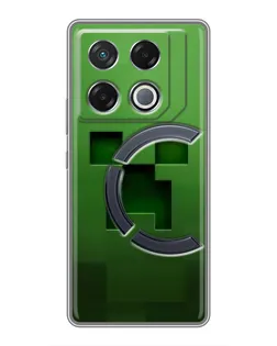 Чехол для Infinix GT 20 Pro с картинкой «Крипер микро-дизайн»