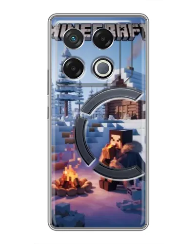 Чехол для Infinix GT 20 Pro с картинкой «Зимний Minecraft» Чехол для Infinix GT 20 Pro с картинкой «Зимний Minecraft»