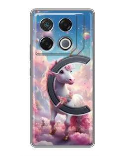 Чехол для Infinix GT 20 Pro с картинкой «Единорог среди облаков»