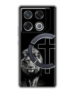 Чехол для Infinix GT 20 Pro с картинкой «Лев и Крест»