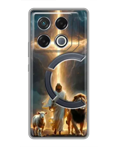 Чехол для Infinix GT 20 Pro с картинкой «Лев Иуды и Свет» Чехол для Infinix GT 20 Pro с картинкой «Лев Иуды и Свет»