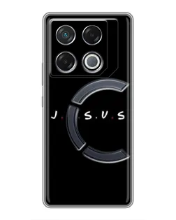 Чехол для Infinix GT 20 Pro с картинкой «Точки веры J.E.S.U.S.»