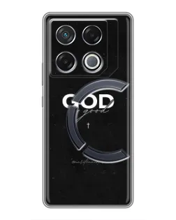 Чехол для Infinix GT 20 Pro с картинкой «GOD — Бог над всем»