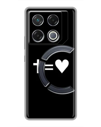 Чехол для Infinix GT 20 Pro с картинкой «Крест и Сердце» Чехол для Infinix GT 20 Pro с картинкой «Крест и Сердце»
