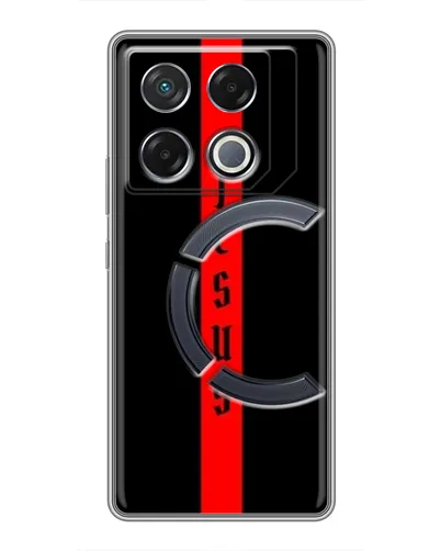 Чехол для Infinix GT 20 Pro с картинкой «Красная линия веры» Чехол для Infinix GT 20 Pro с картинкой «Красная линия веры»
