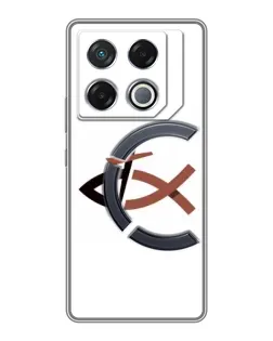 Чехол для Infinix GT 20 Pro с картинкой «Рыба и крест»
