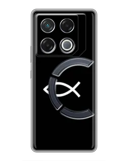 Чехол для Infinix GT 20 Pro с картинкой «Символ рыбы Jesus» Чехол для Infinix GT 20 Pro с картинкой «Символ рыбы Jesus»