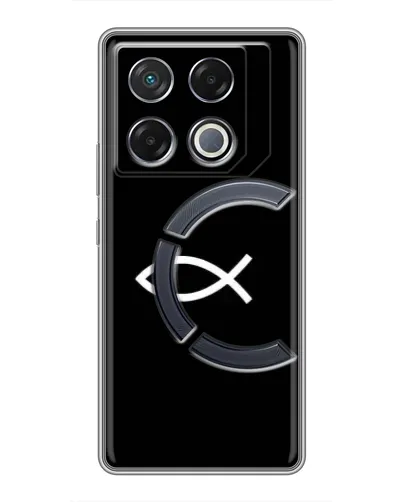 Чехол для Infinix GT 20 Pro с картинкой «Символ рыбы Jesus» Чехол для Infinix GT 20 Pro с картинкой «Символ рыбы Jesus»