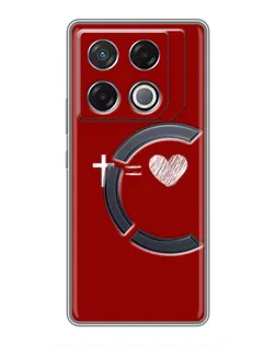 Чехол для Infinix GT 20 Pro с картинкой «Уравнение любви» Чехол для Infinix GT 20 Pro с картинкой «Уравнение любви»