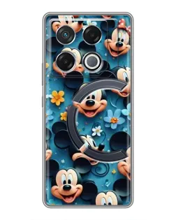 Чехол для Infinix GT 20 Pro с картинкой «Паттерн Микки и Минни»