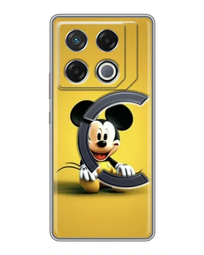 Чехол для Infinix GT 20 Pro с картинкой «Микки на желтом» Чехол для Infinix GT 20 Pro с картинкой «Микки на желтом»