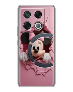 Чехол для Infinix GT 20 Pro с картинкой «Минни сквозь стену»