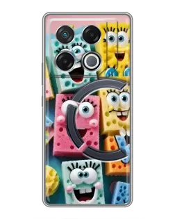Чехол для Infinix GT 20 Pro с картинкой «Цветные губки»