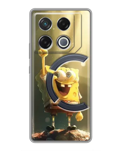 Чехол для Infinix GT 20 Pro с картинкой «Сияющий Спанч Боб»