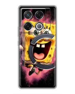 Чехол для Infinix GT 20 Pro с картинкой «Взрывной Спанч Боб»