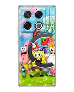 Чехол для Infinix GT 20 Pro с картинкой «Губка Боб и друзья»