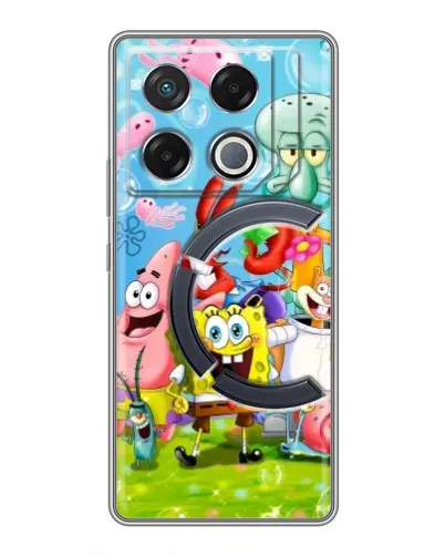 Чехол для Infinix GT 20 Pro с картинкой «Губка Боб и друзья» Чехол для Infinix GT 20 Pro с картинкой «Губка Боб и друзья»